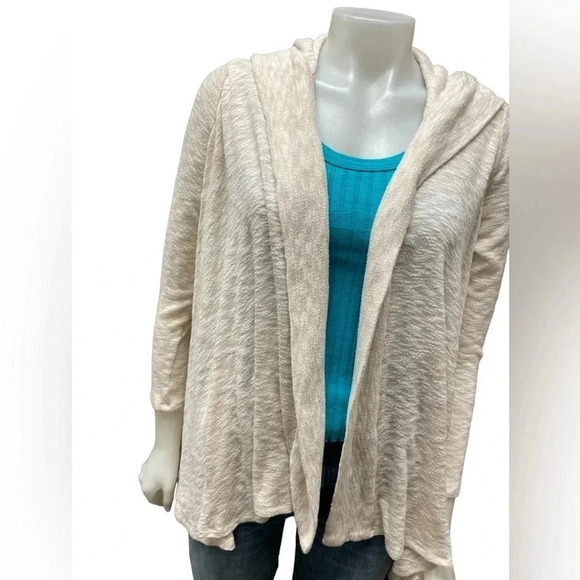 Dolan Anthropologie Open Cream Cardigan Hoodie  Size XS - Picture 2 of 8